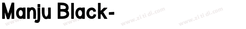 Manju Black字体转换